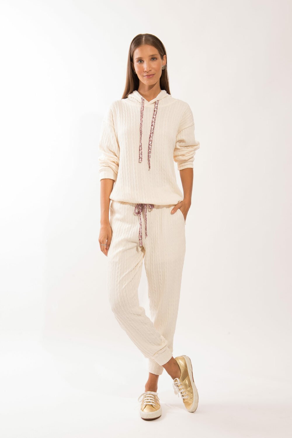 CALÇA TRICOT BELLA OFF WHITE - Imagem 4