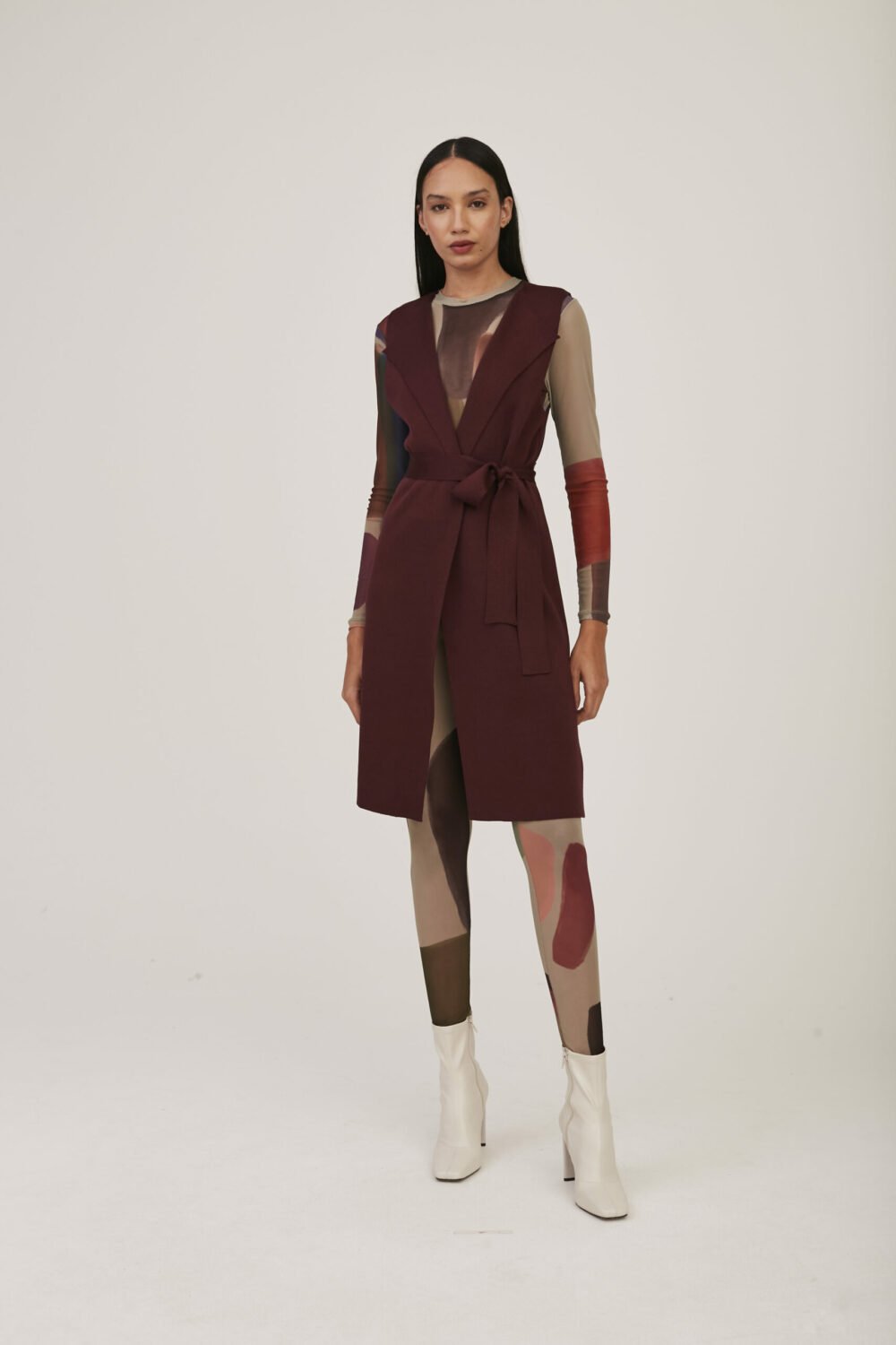 Max Colete Em Tricot Grape