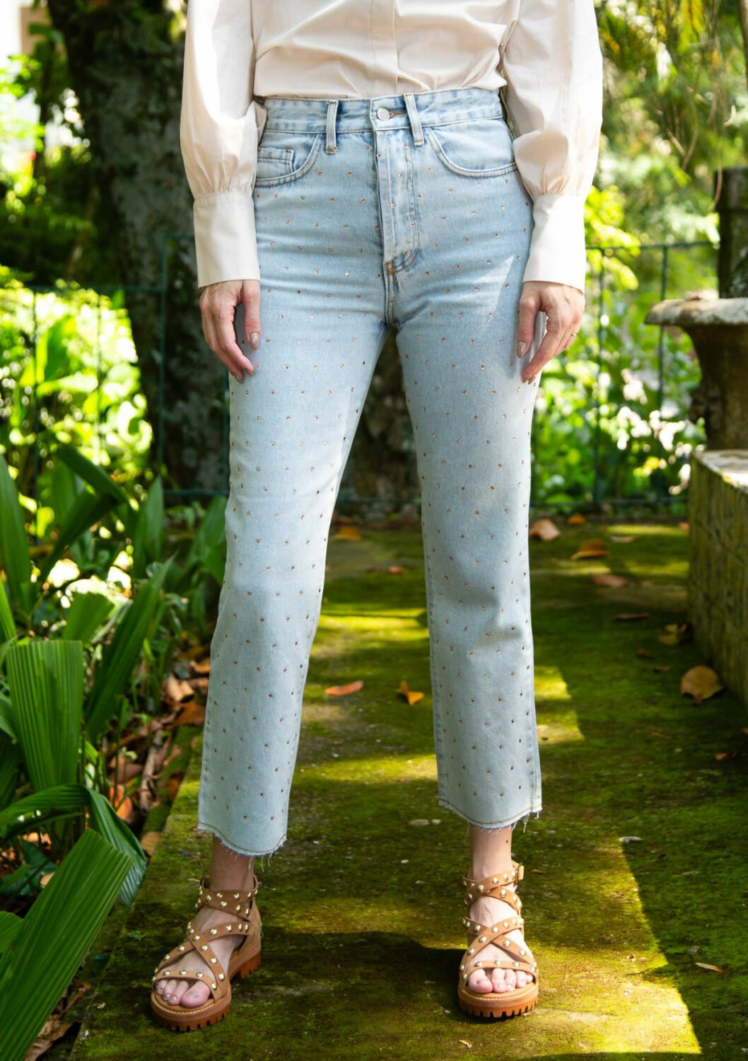 Calça Cintia Jeans Claro