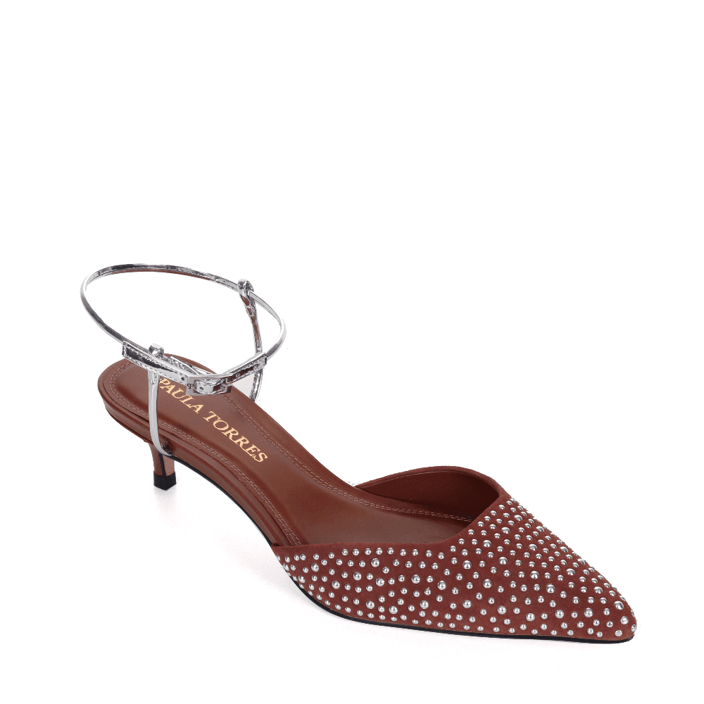 Scarpin Sintra Stud Cognac
