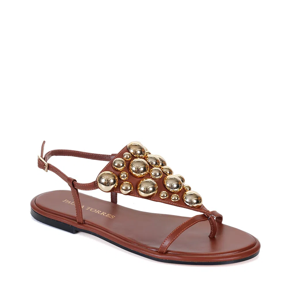 Rasteira Maite Cognac