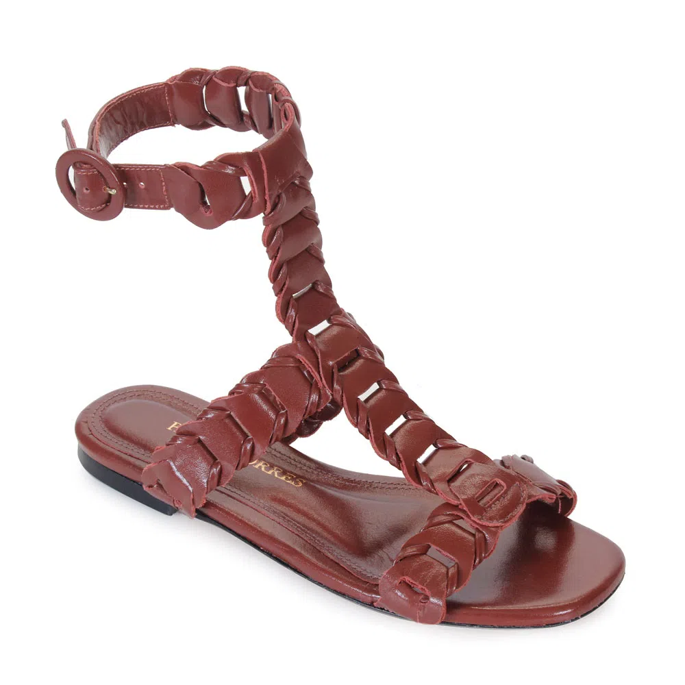 Rasteira Pilar Cognac