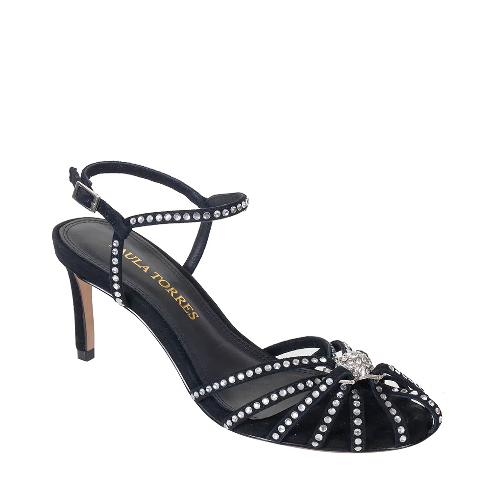Sandália Luna Sparkle Preto