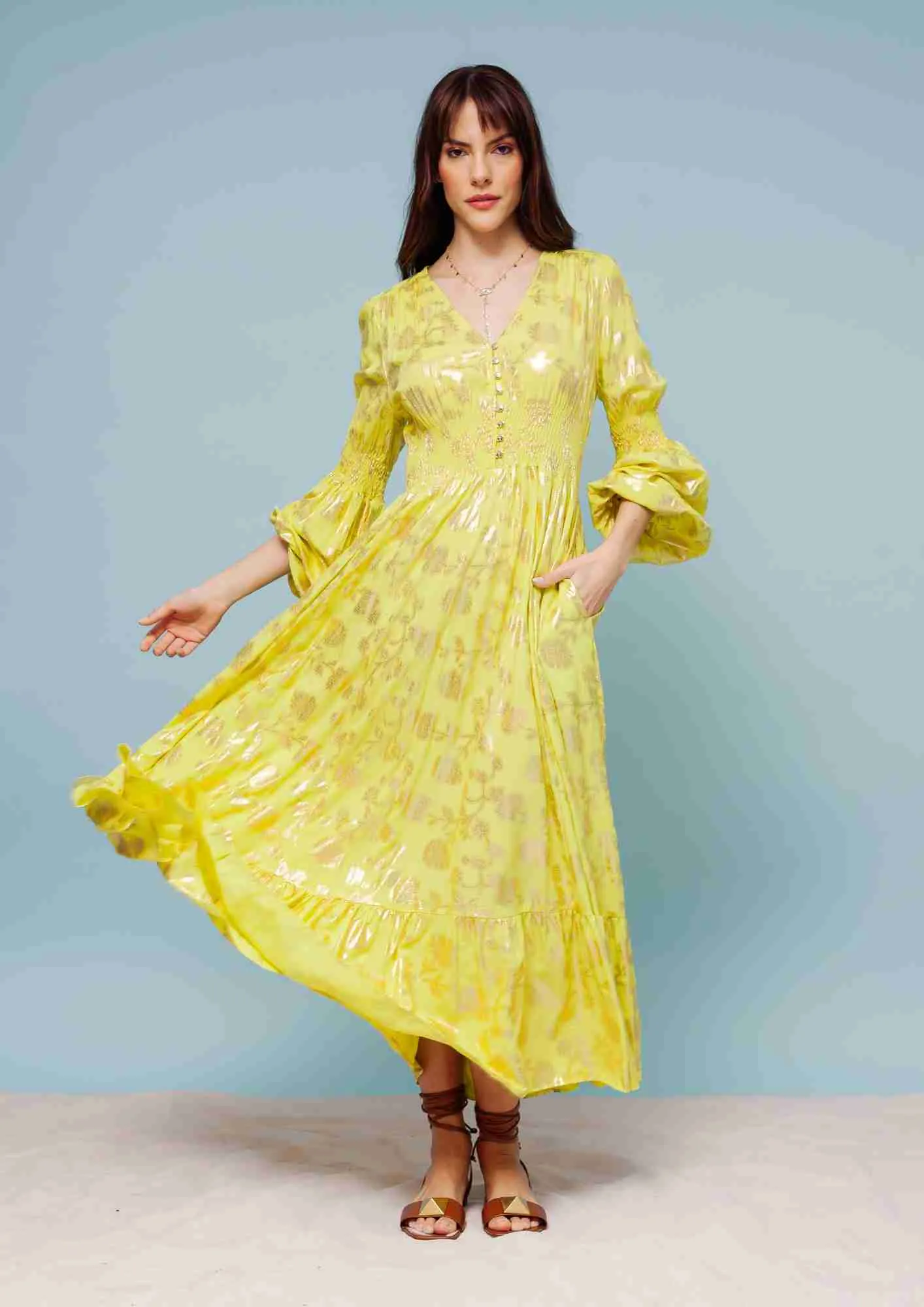 VESTIDO ALESSANDRIA AMARELO