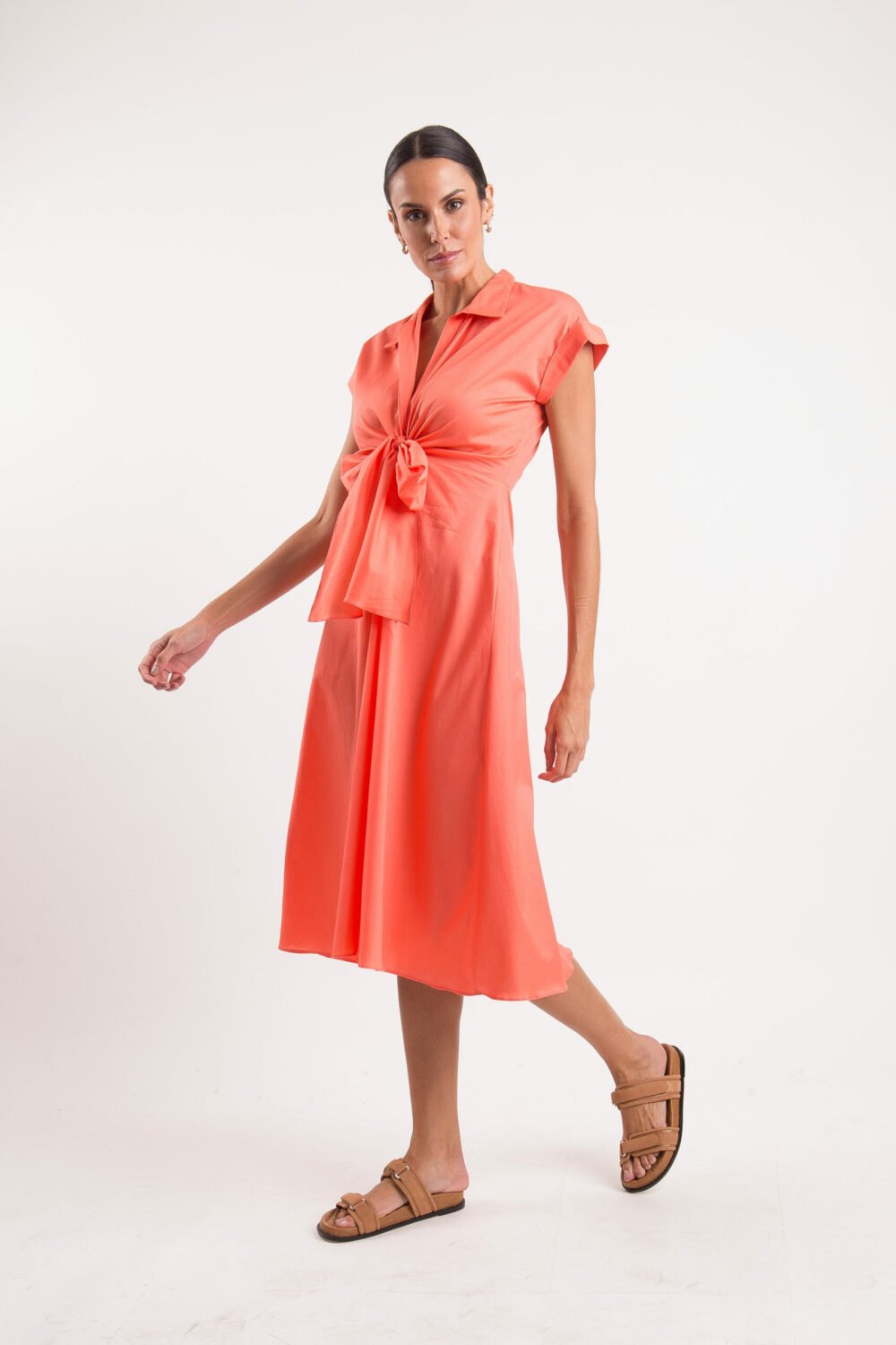 Vestido Stela Coral - Imagem 3