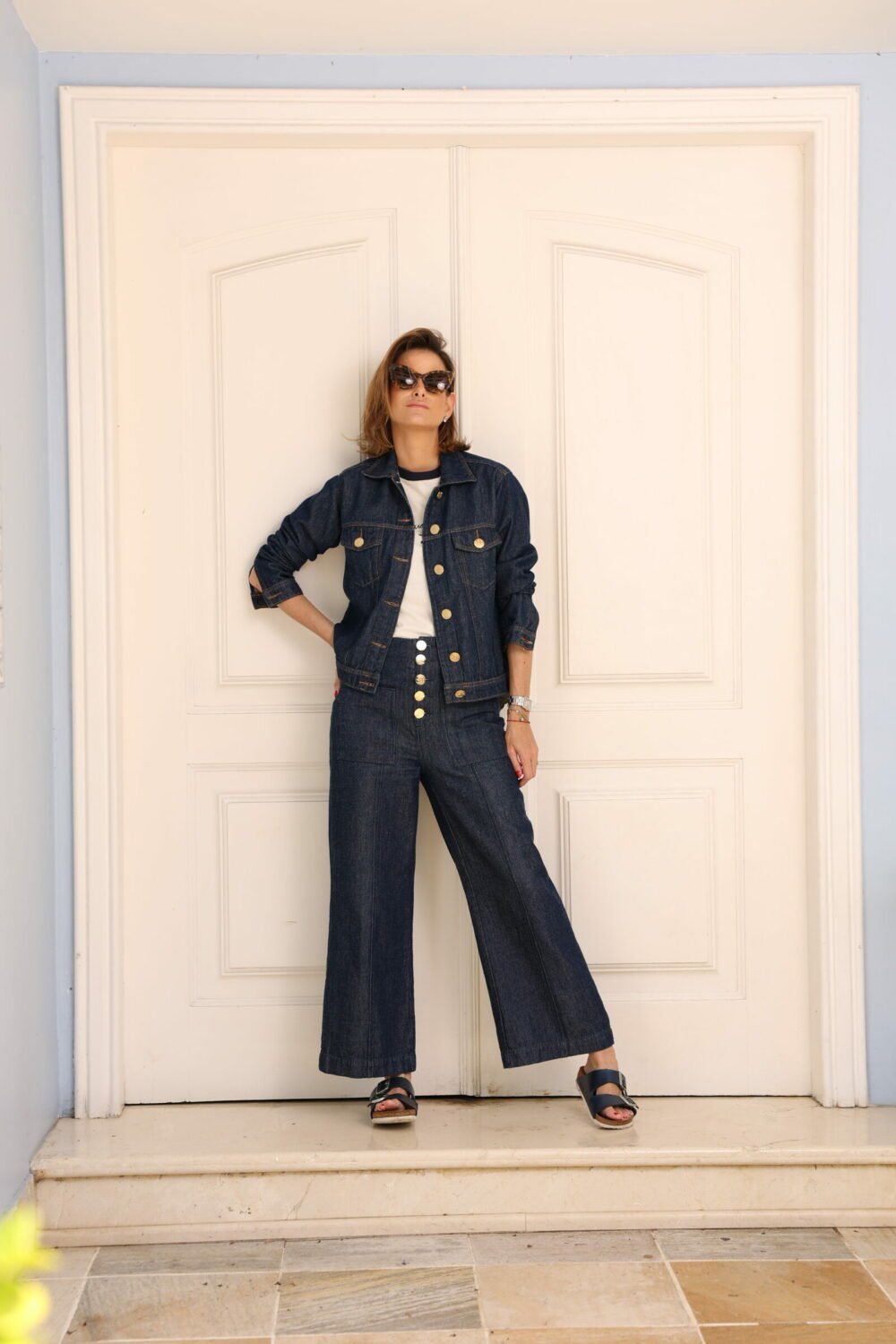 CALÇA CHLOE JEANS ESCURO