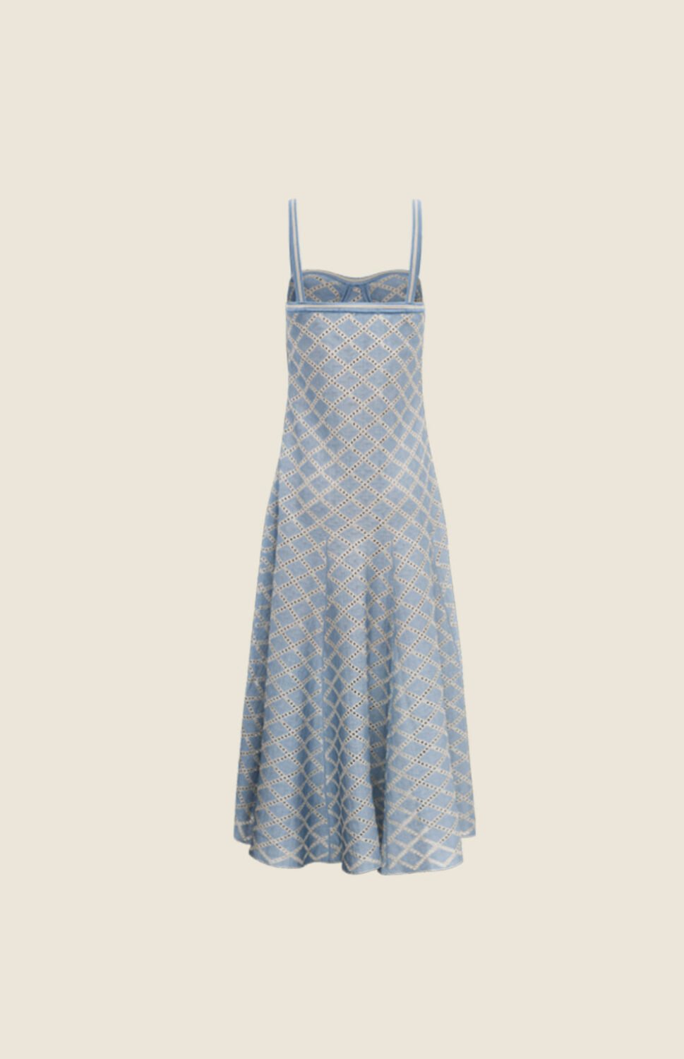 VESTIDO TRICOT JACQUARD AZUL - Imagem 2