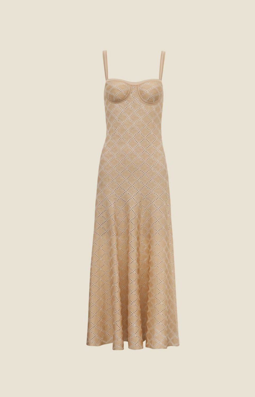 VESTIDO TRICOT JACQUARD PEROLA
