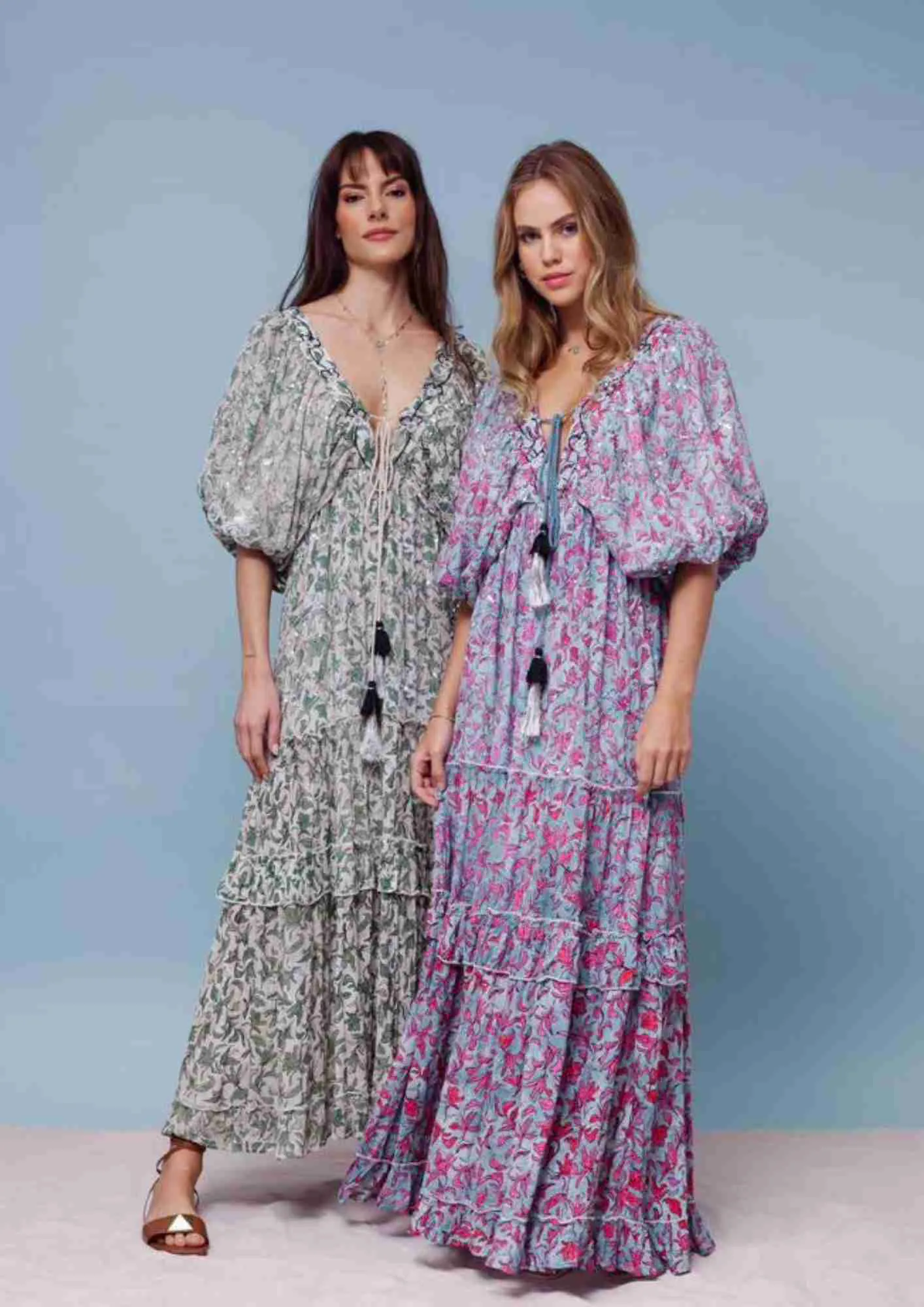 Vestido Foggia Off/Verde