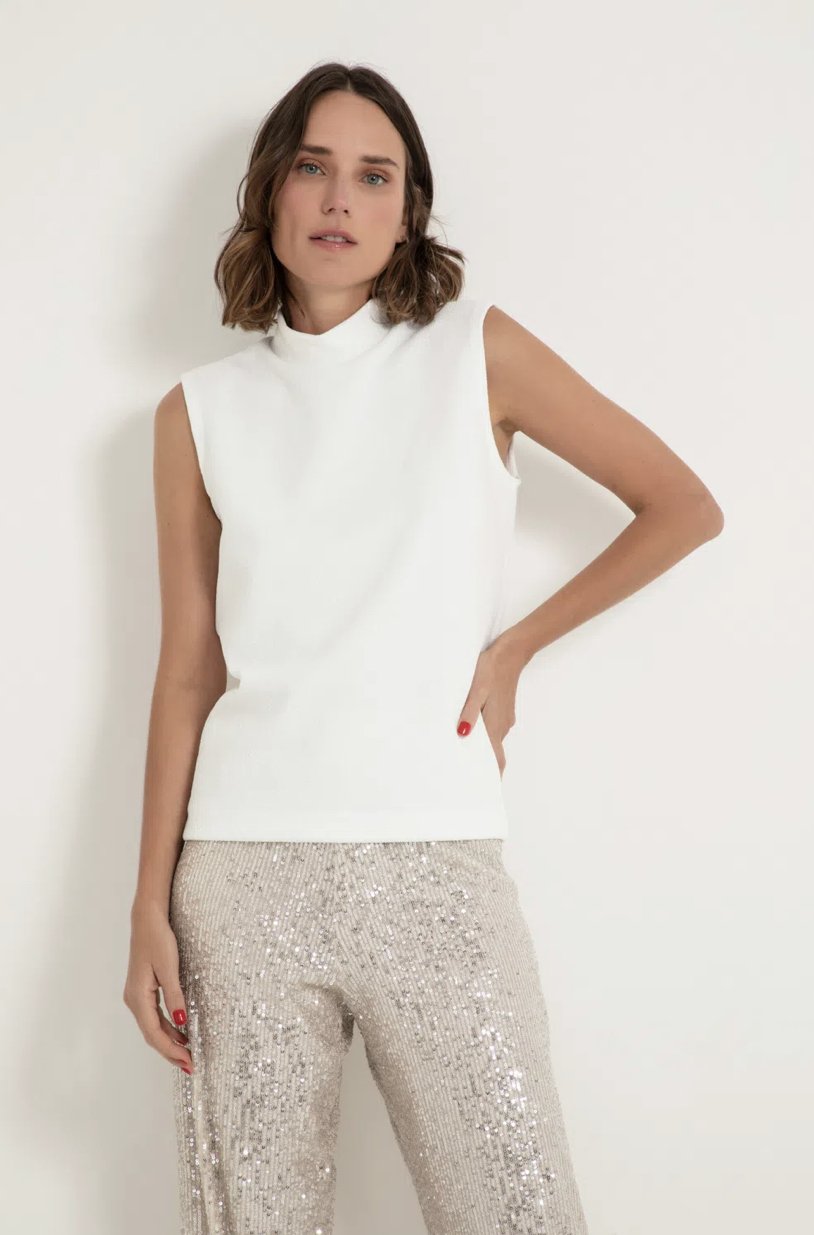 Regata New Crepe Branco - Imagem 2