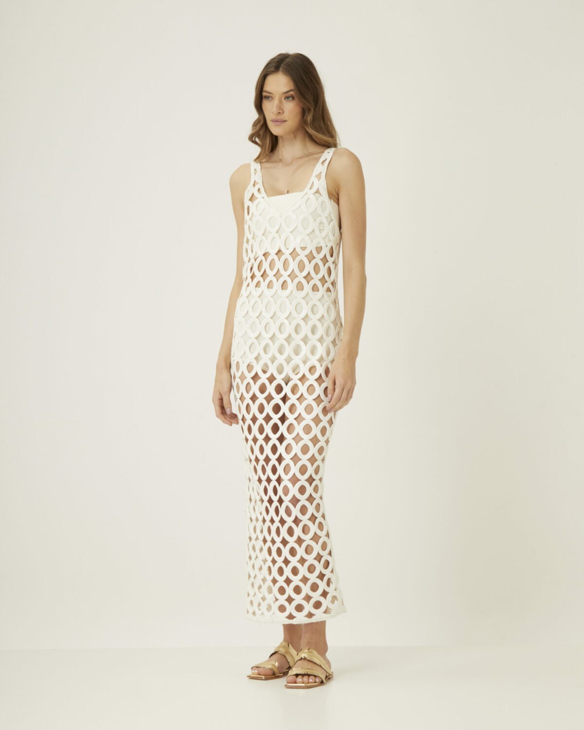 VESTIDO DOT OFF WHITE