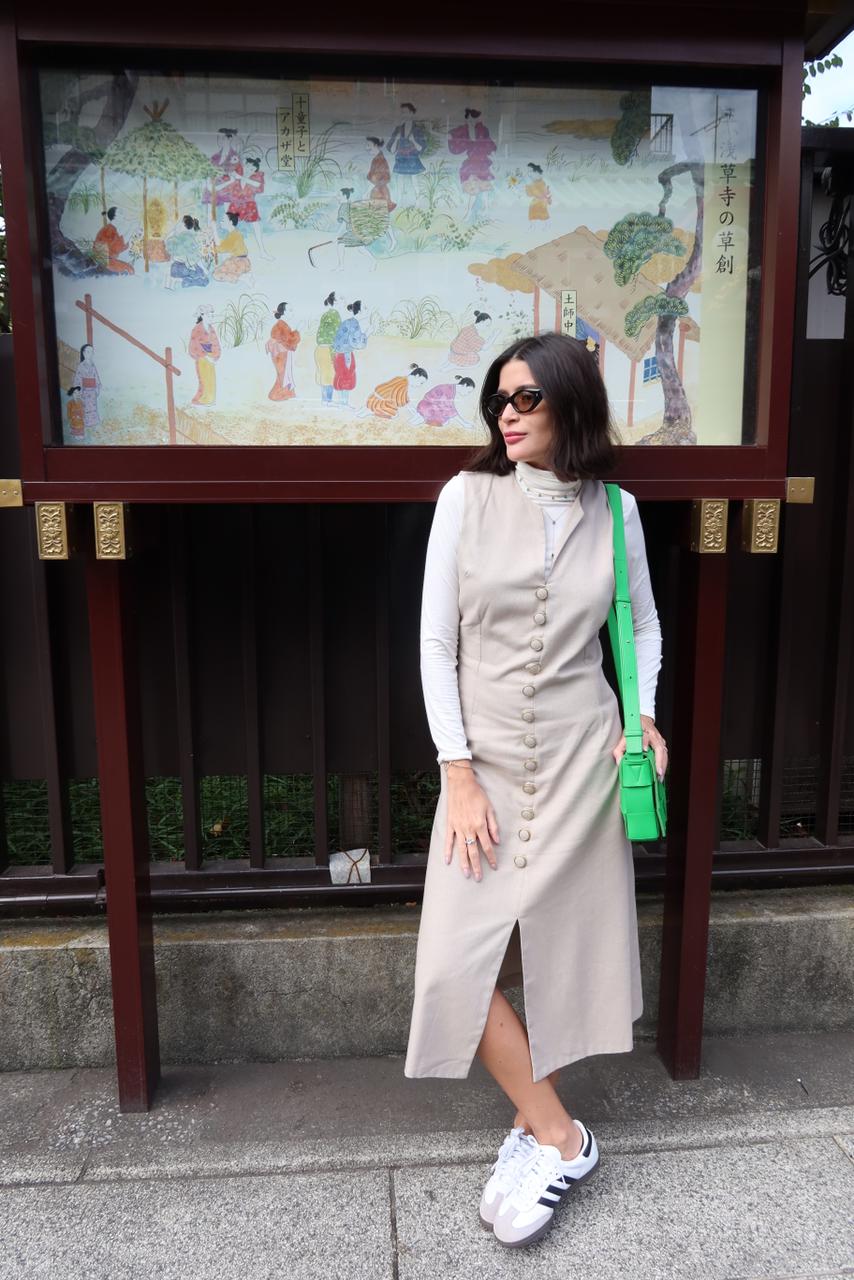 Vestido Karen Bege