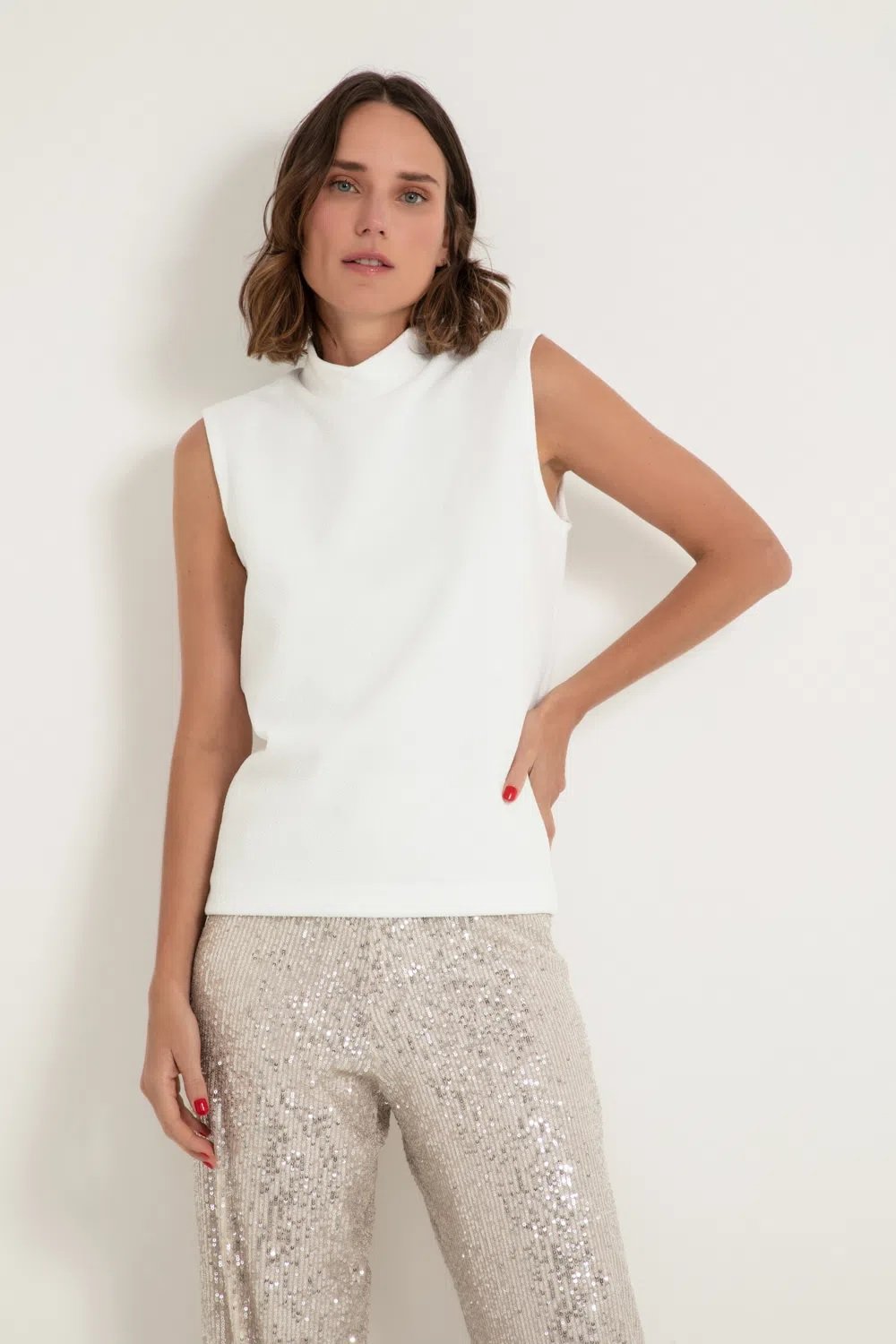 Regata New Crepe Branco - Imagem 2