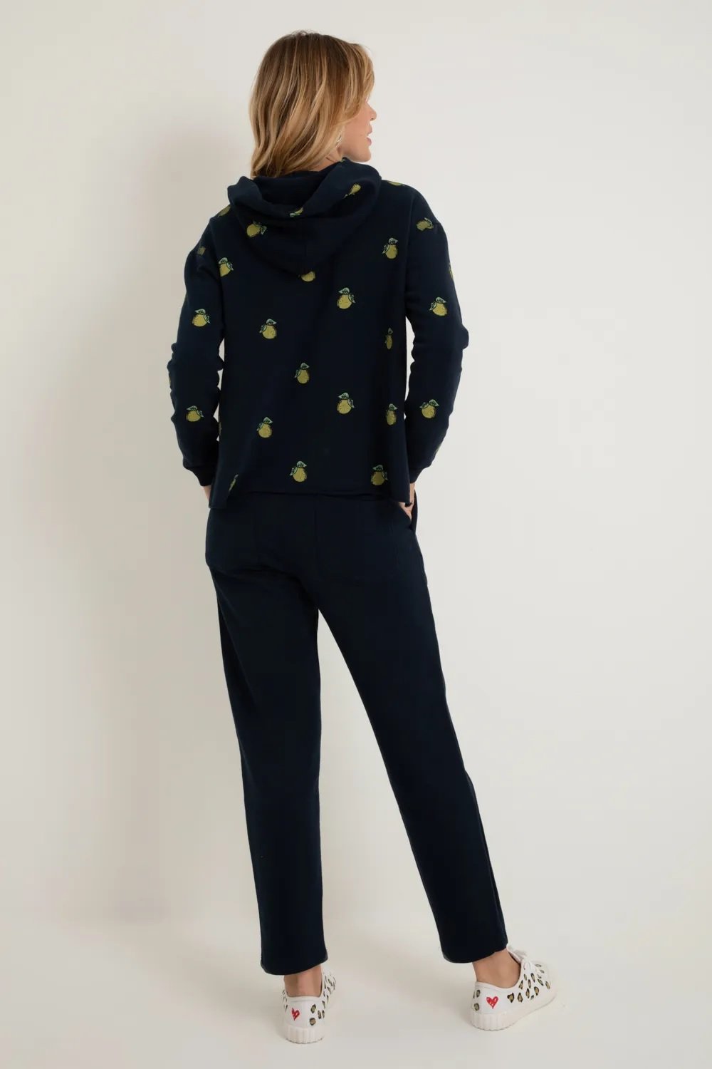 Blusa Moletom Frutas Azul Marinho - Imagem 6