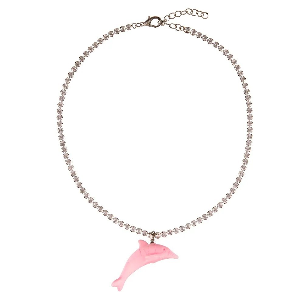 Choker Golfinho Rosa