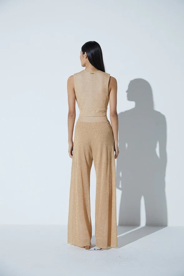 Top Cropped V Shine Ouro - Imagem 3