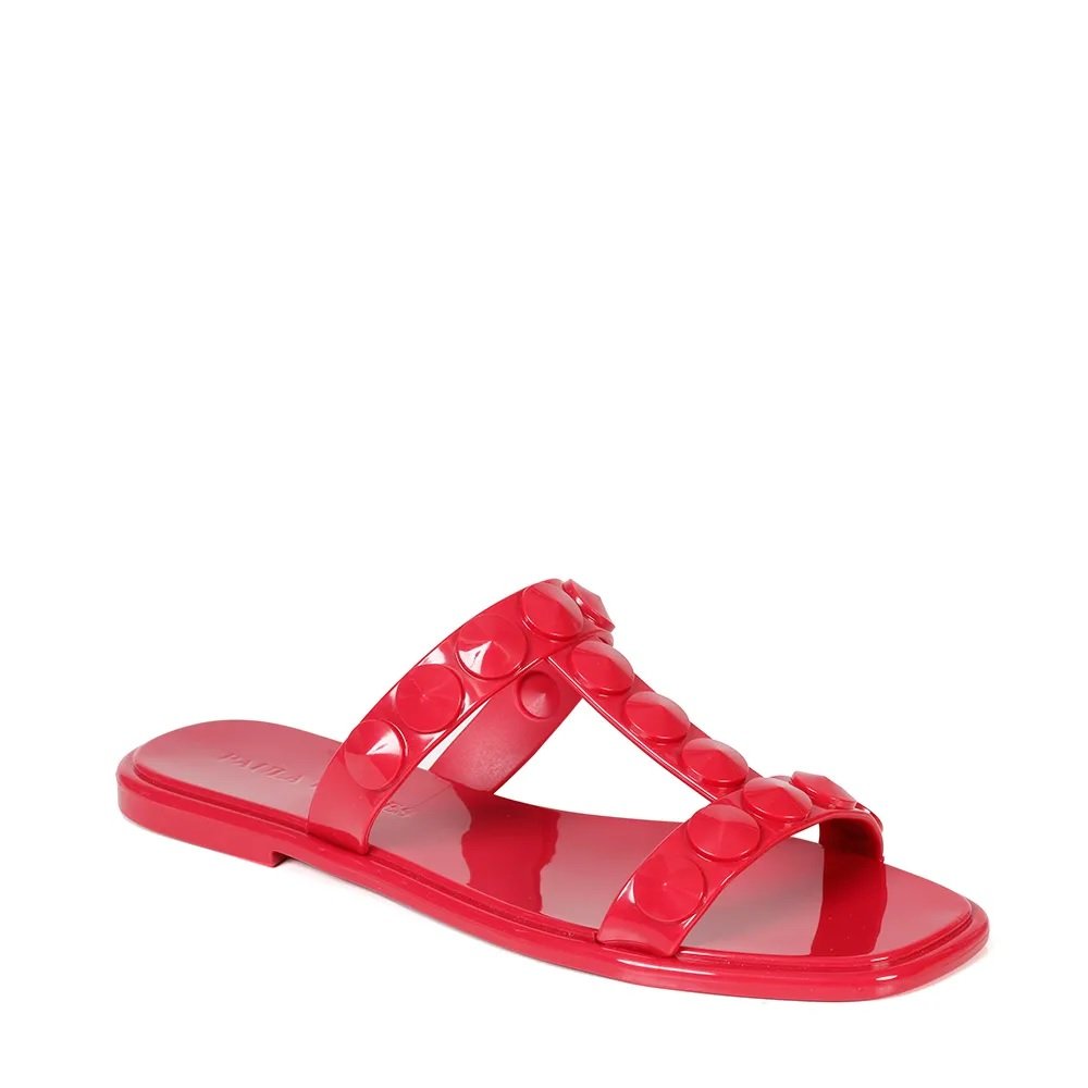 Rasteira Kate Jelly Vermelho
