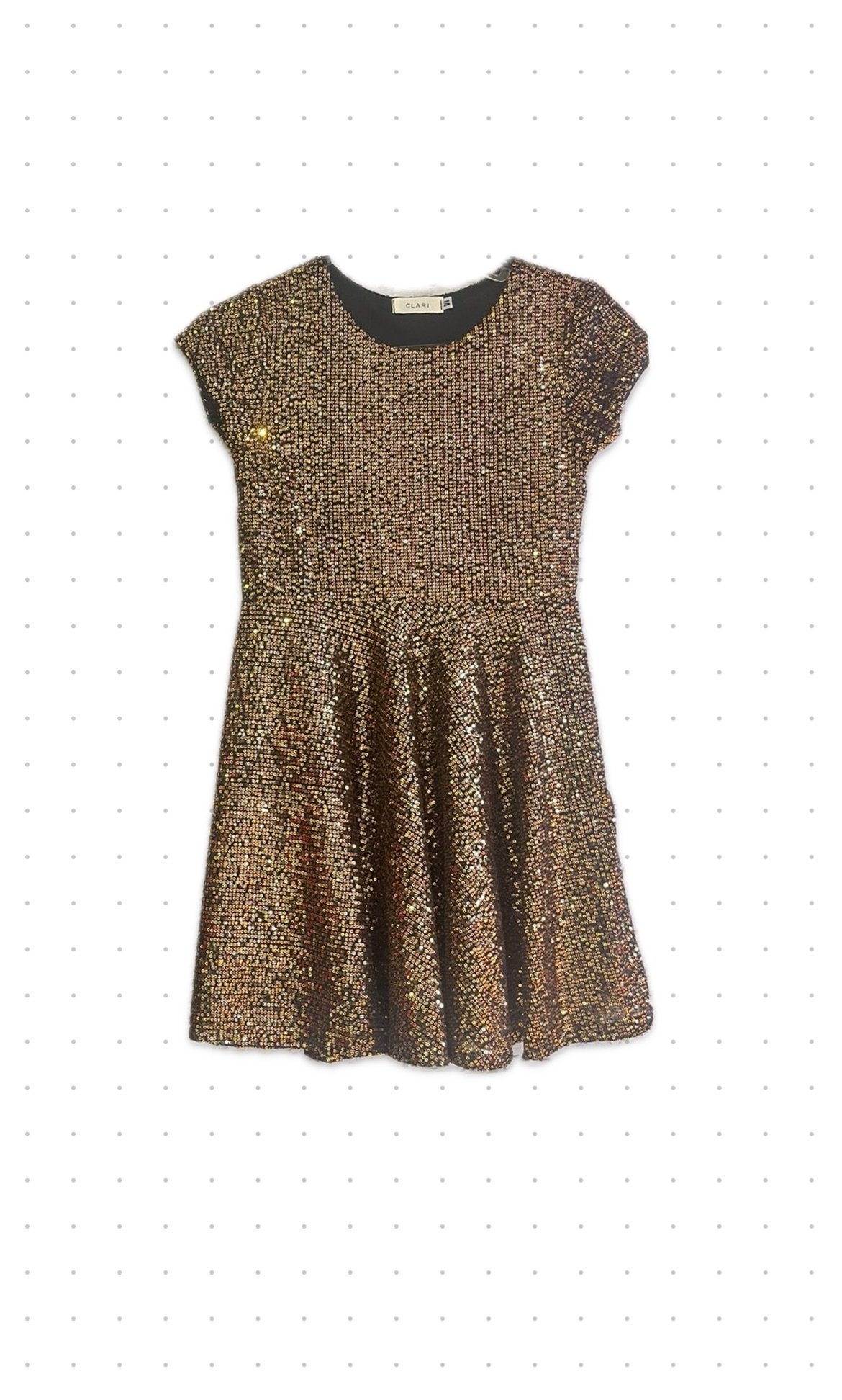 Vestido Coração Cobre