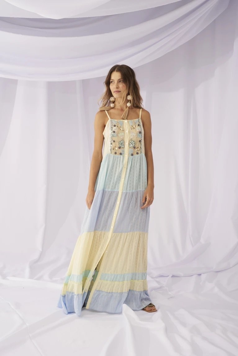Vestido Maite M Tricolor - Imagem 2