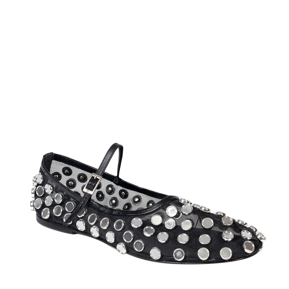 Sapatilha Aurora Tachas Preto