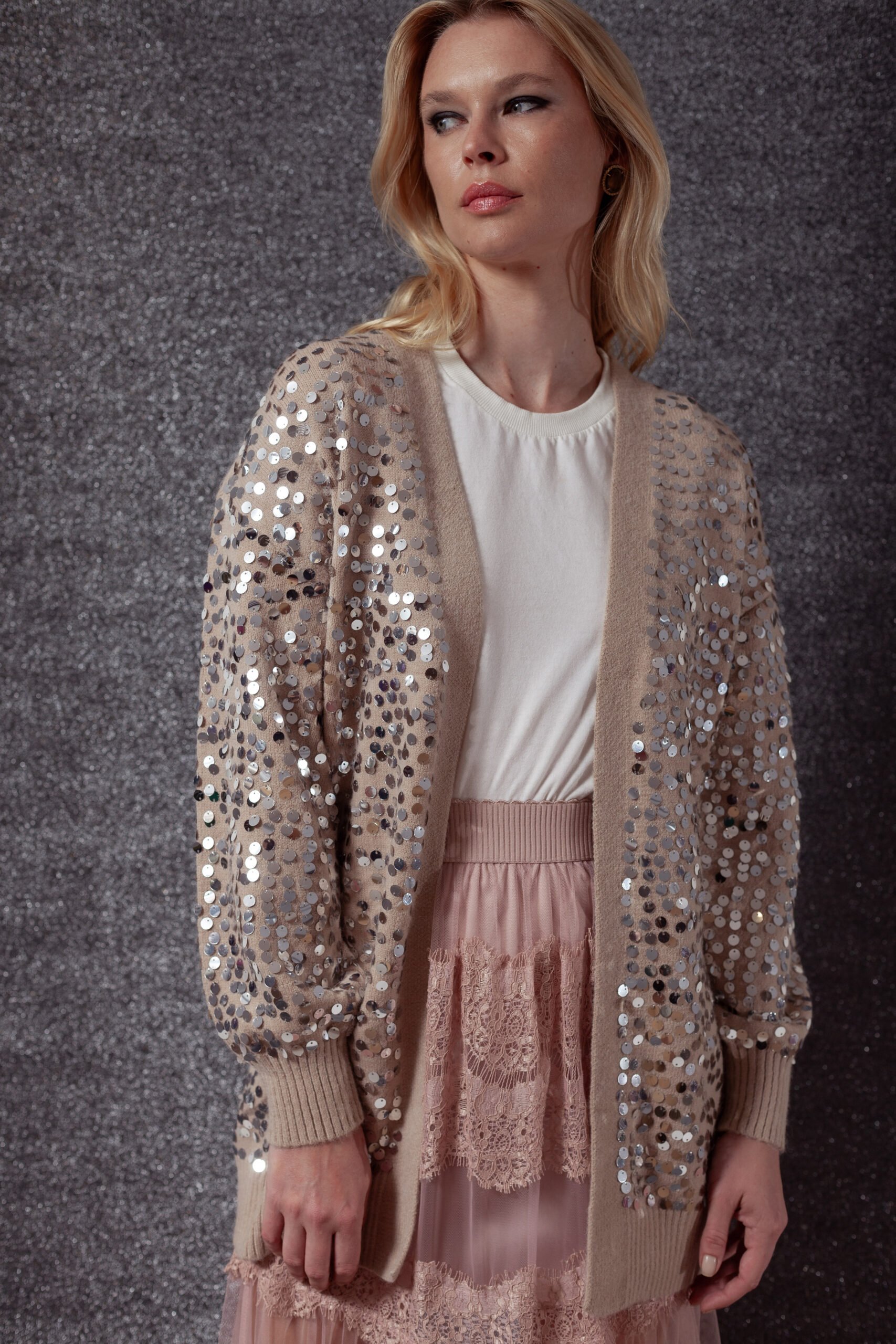 Cardigan Paete Bege - Imagem 2