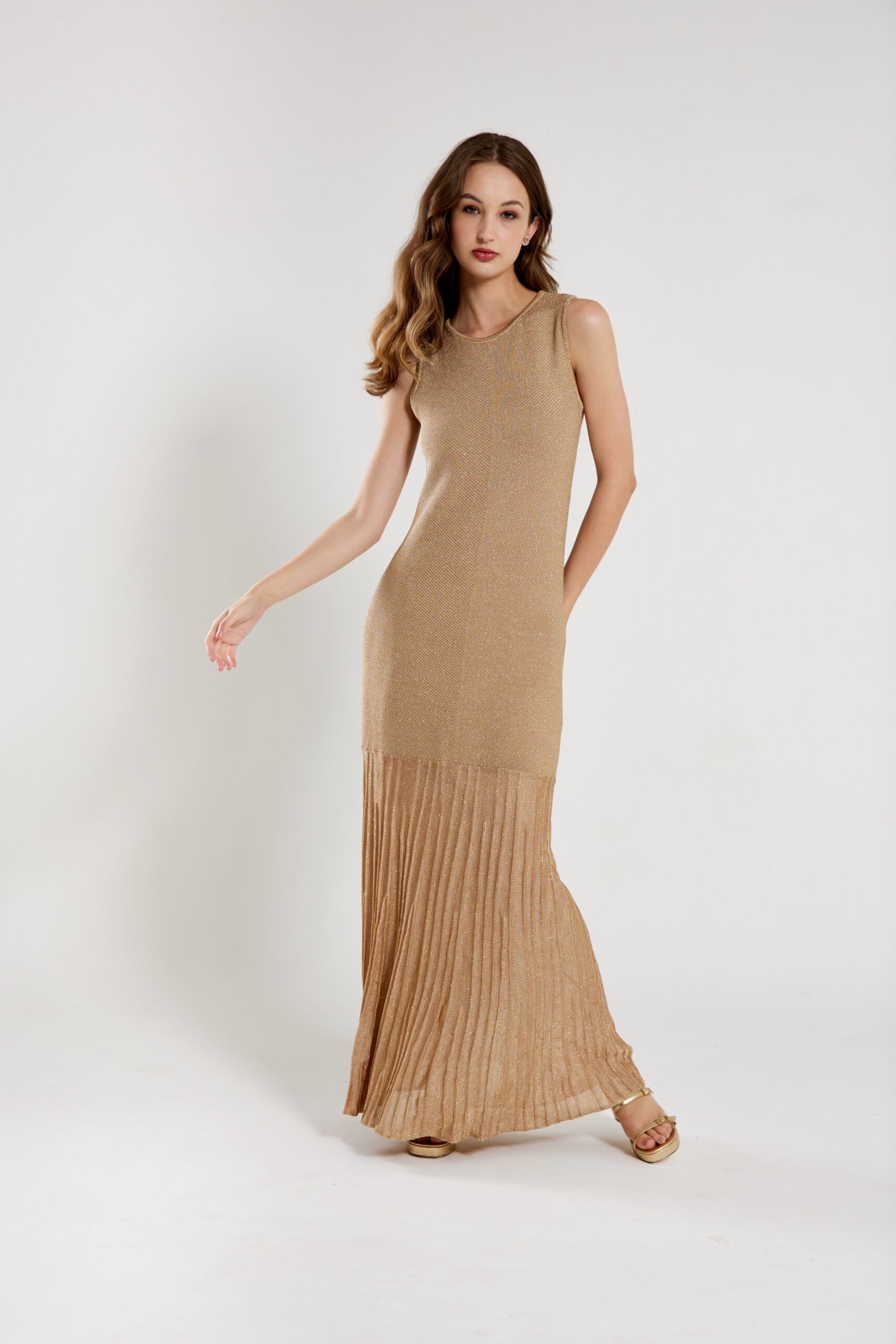 Vestido Carla Dourado