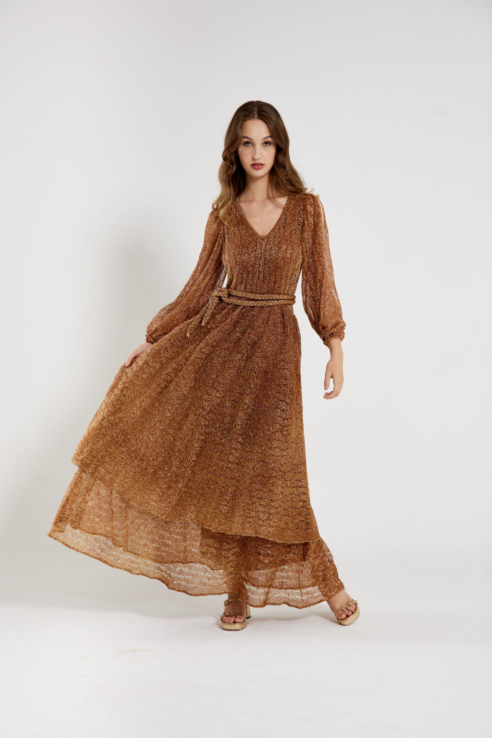 Vestido Teca Dourado - Imagem 2