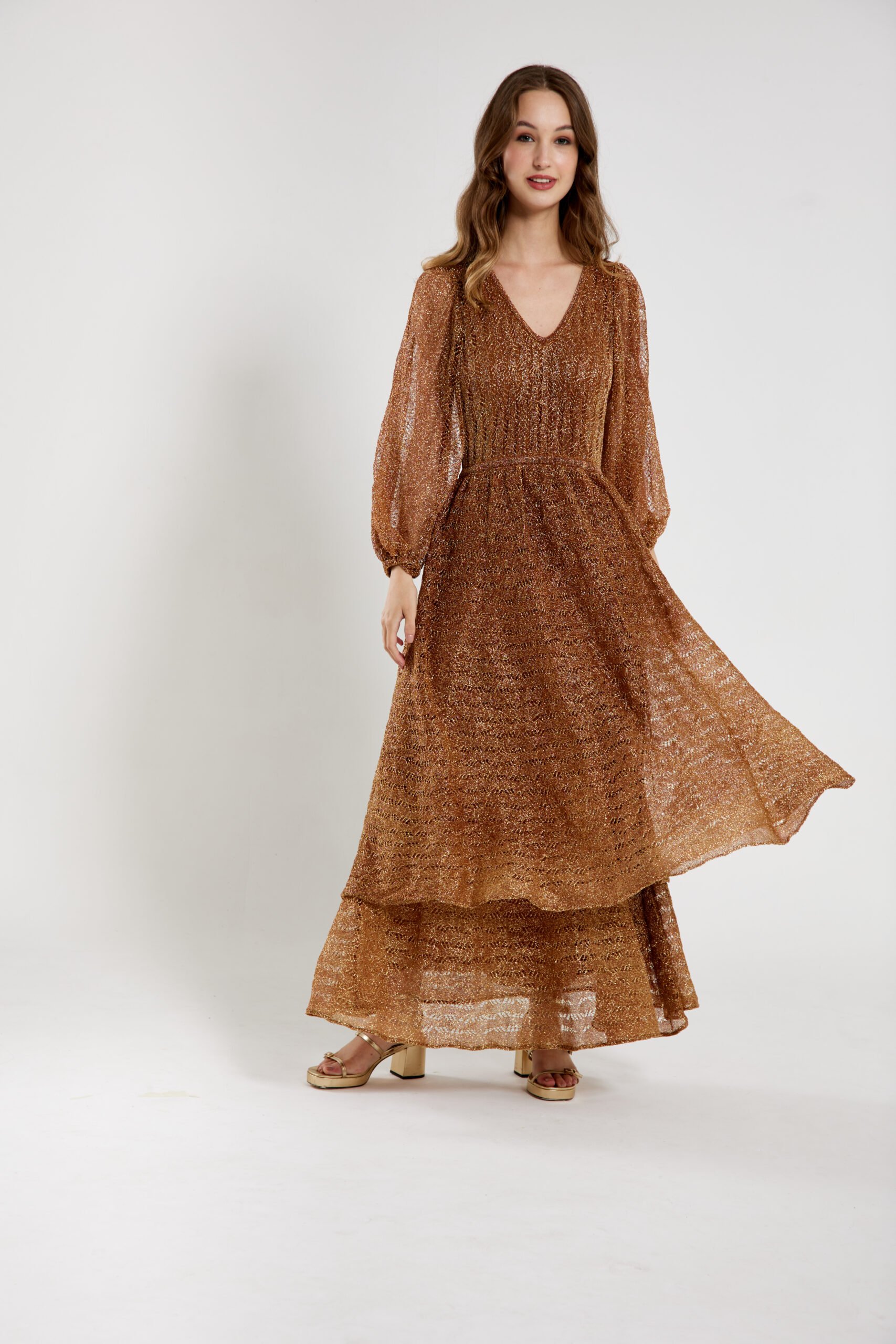 Vestido Teca Dourado - Imagem 3