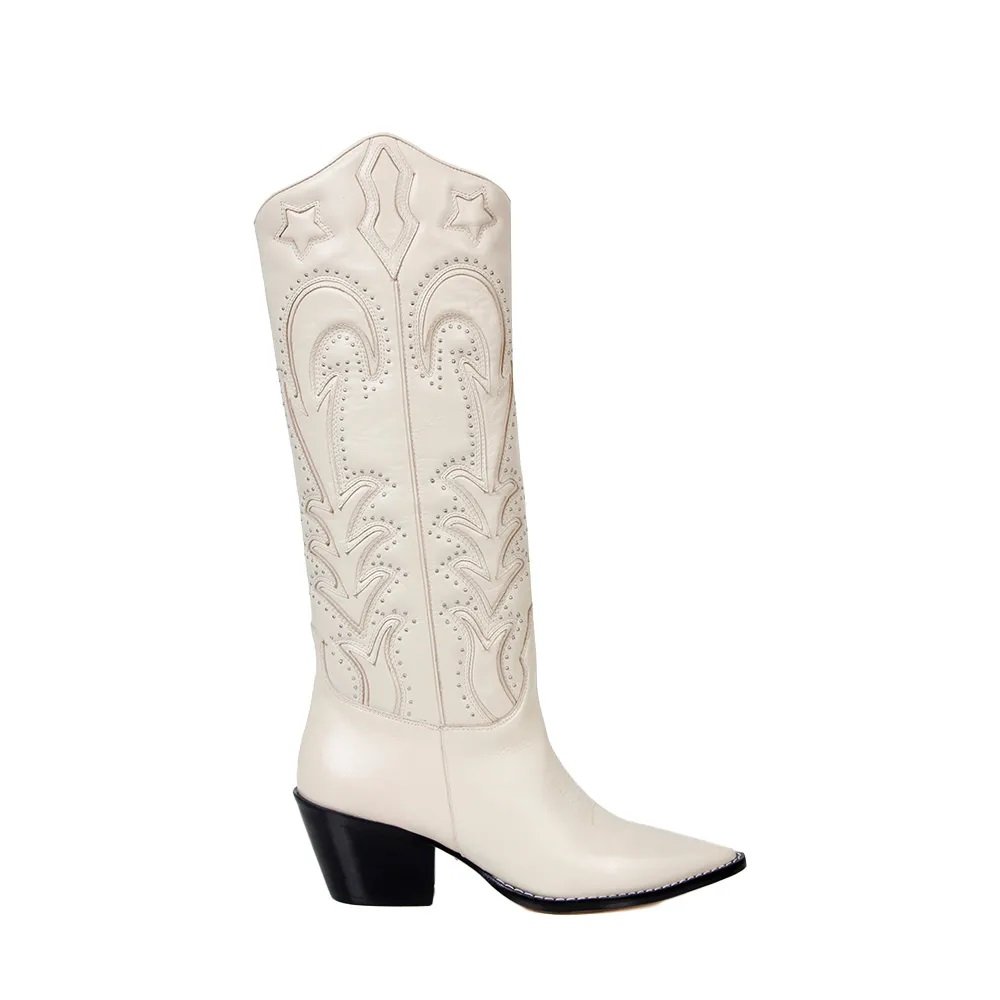 Bota Zoe Alta Baunilha - Imagem 3