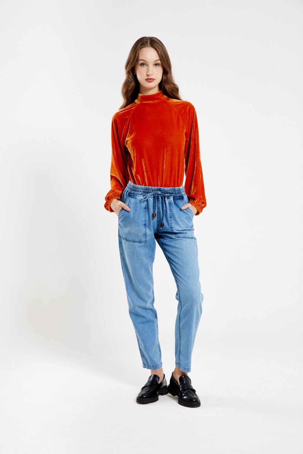 Calça Deia Jeans Claro