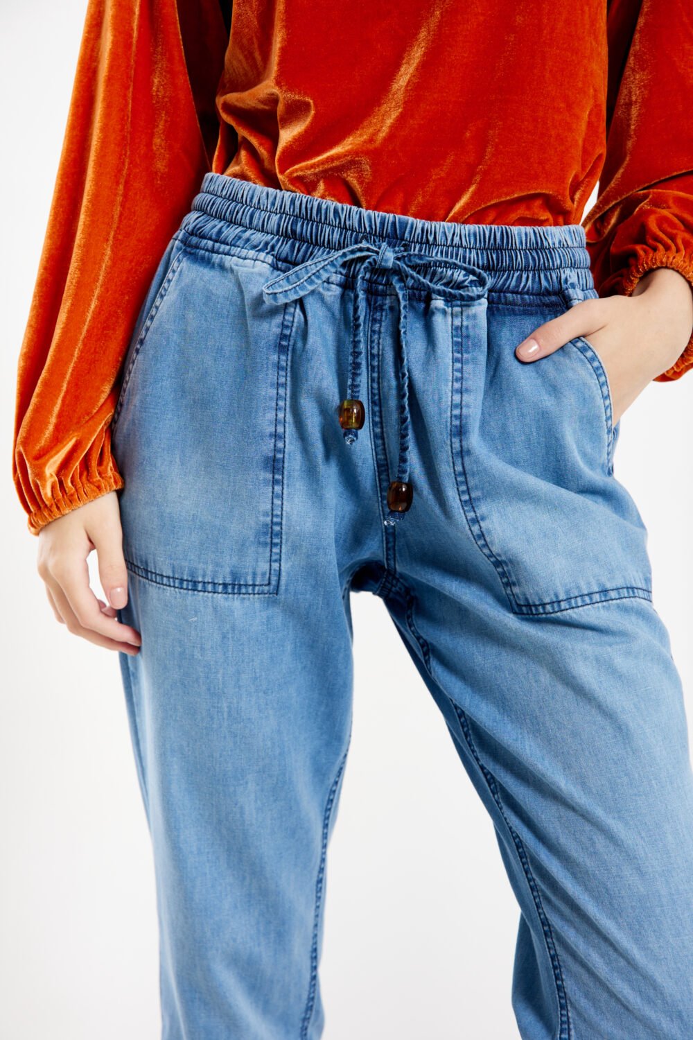 Calça Deia Jeans Claro - Imagem 3