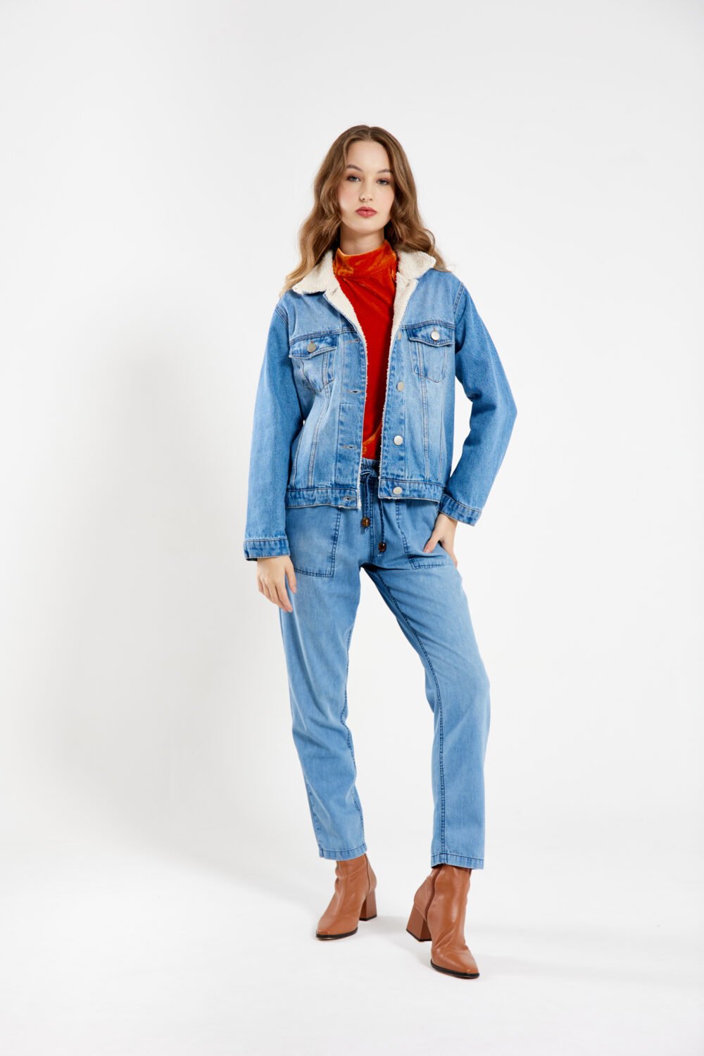 Calça Deia Jeans Claro - Imagem 4