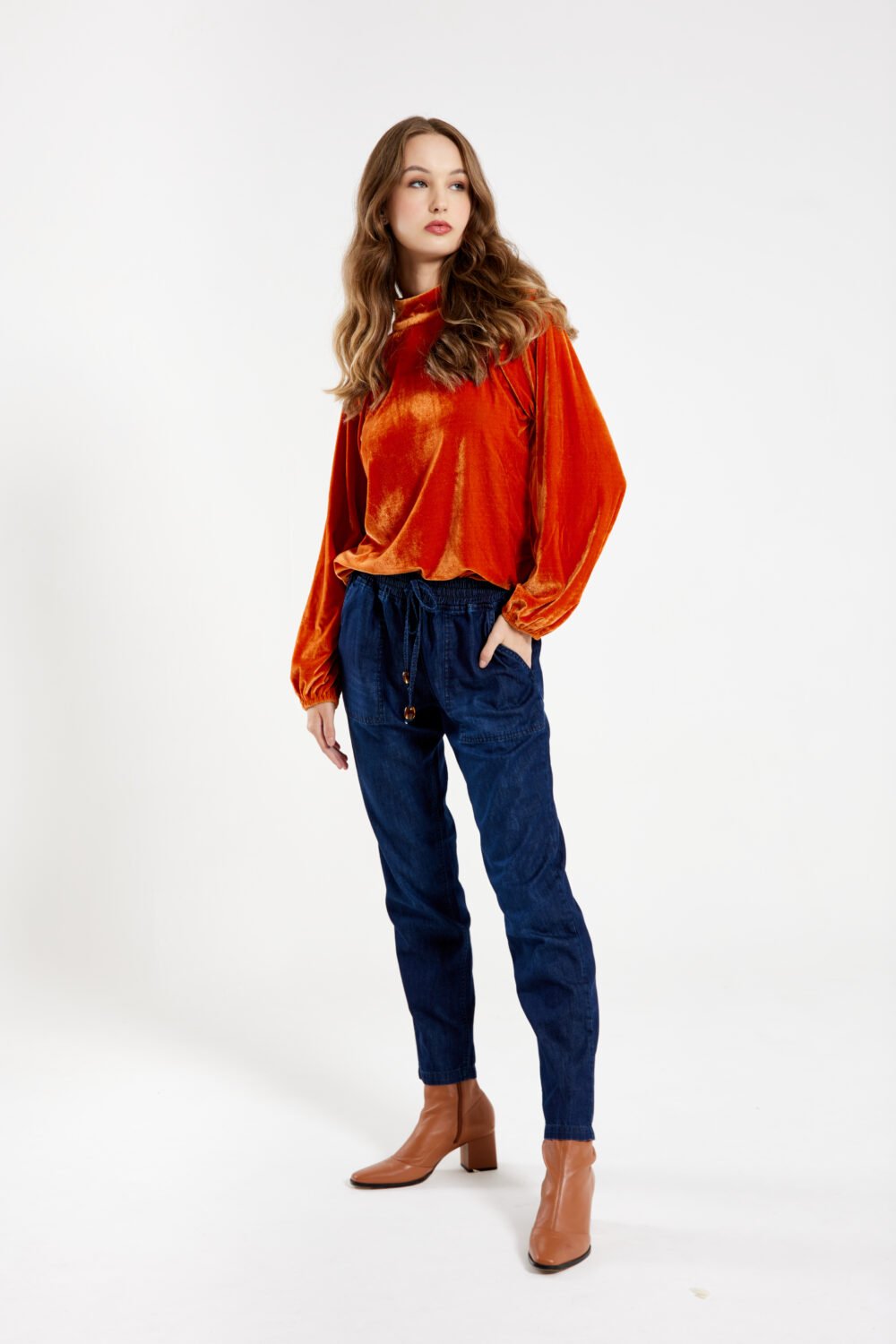 Calça Deia Jeans Escuro