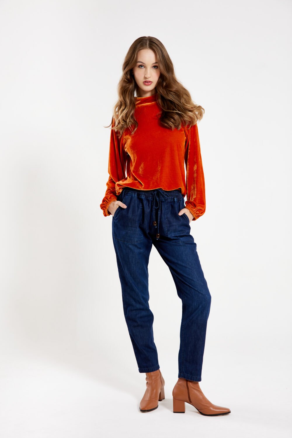 Calça Deia Jeans Escuro - Imagem 2