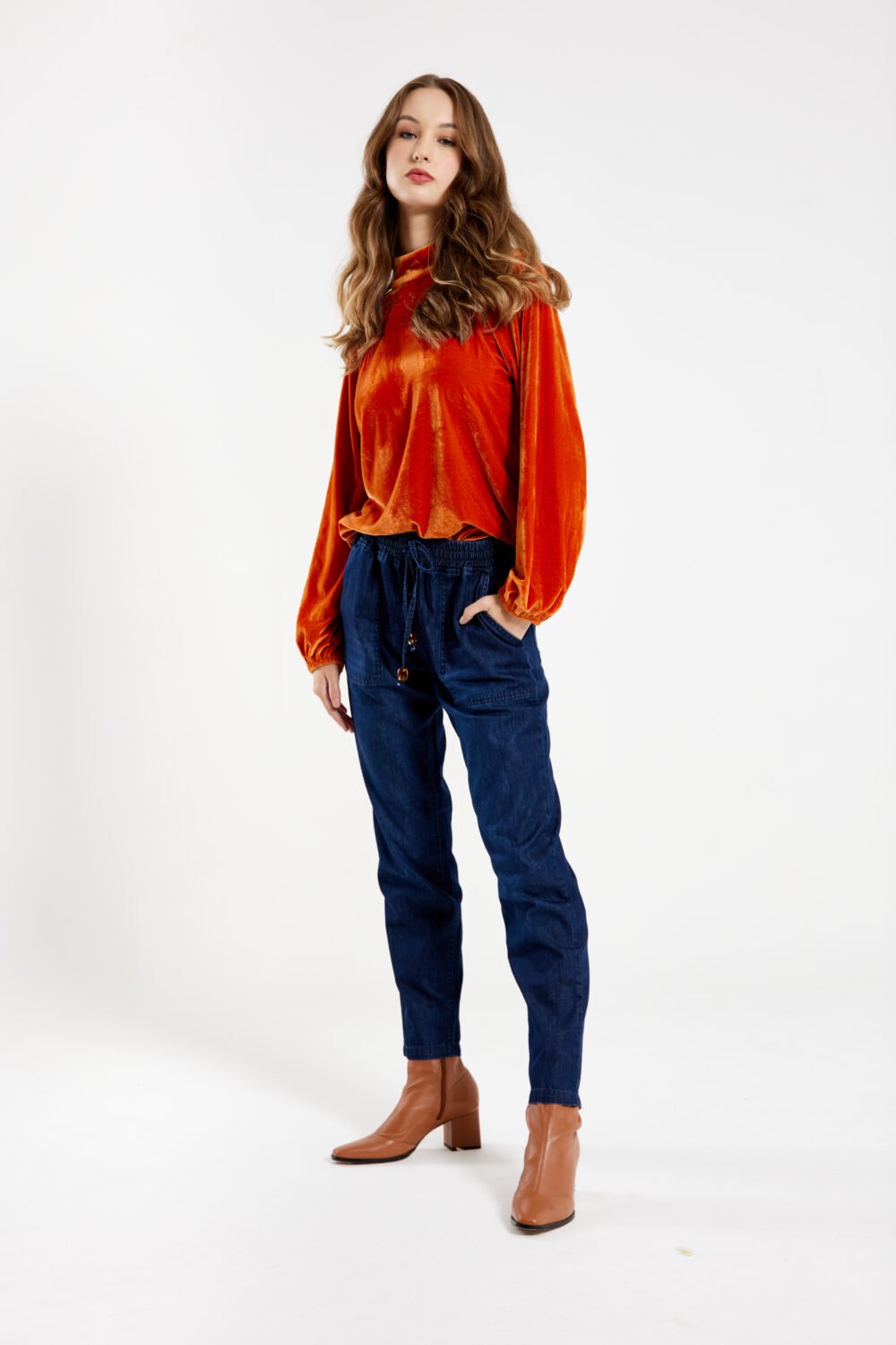 Calça Deia Jeans Escuro - Imagem 3