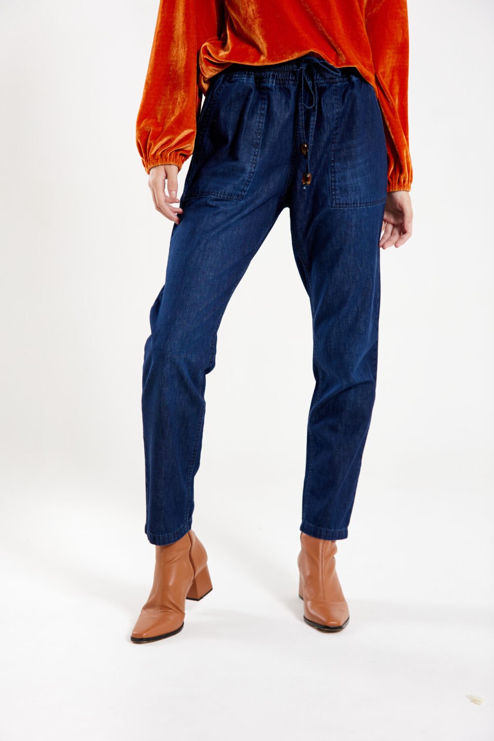Calça Deia Jeans Escuro - Imagem 4