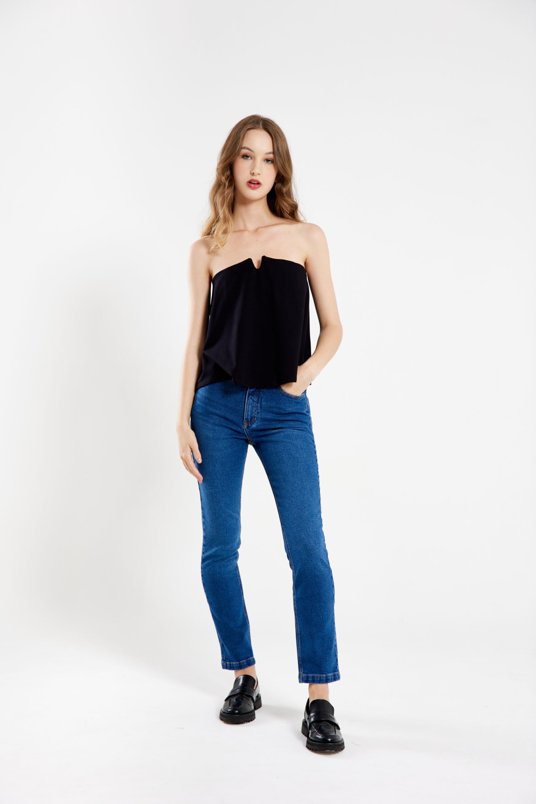 Calça Lele Jeans Escuro - Imagem 2