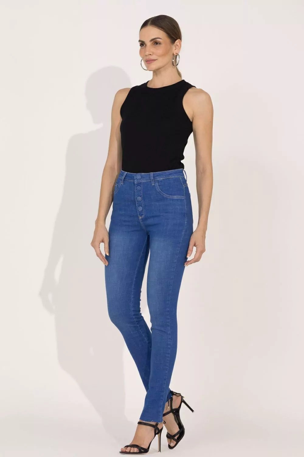 Calca Andrea Skinny 2310 Azul
