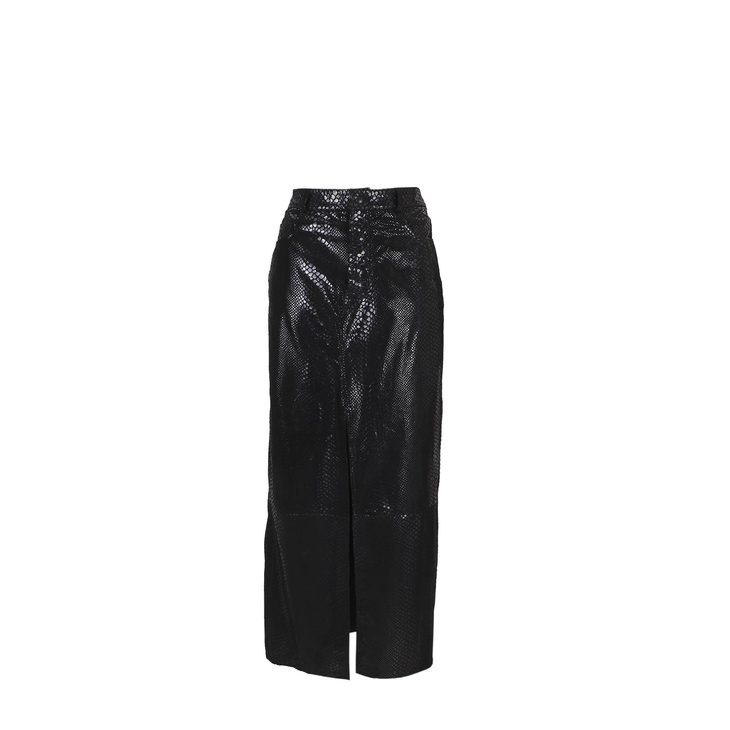 Saia Cla Preto Couro - Imagem 7