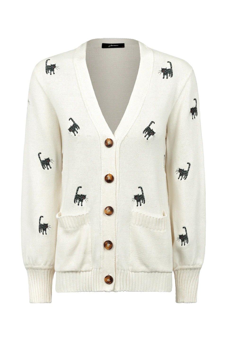 Casaqueto Gatinhos Tricot Off White - Imagem 7