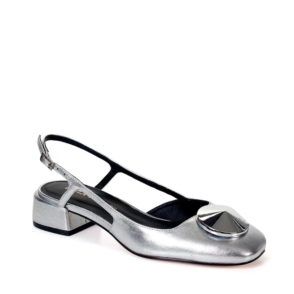 Scarpin Georgia Prata - Imagem 5