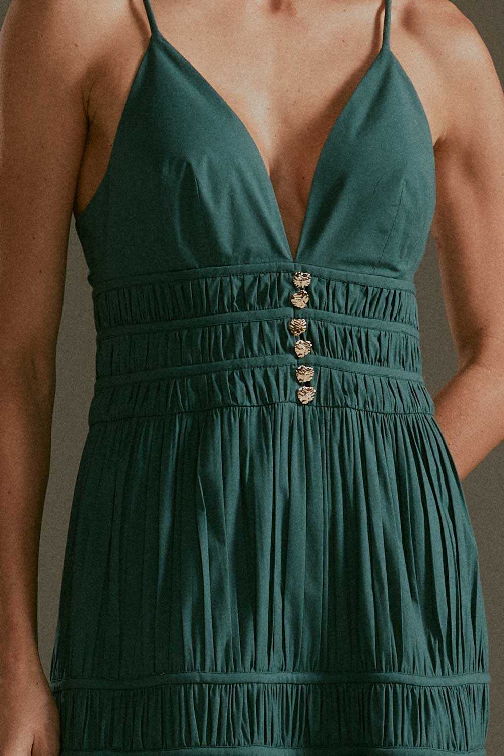 Vestido Longo Algodão Átila Azul - Imagem 2