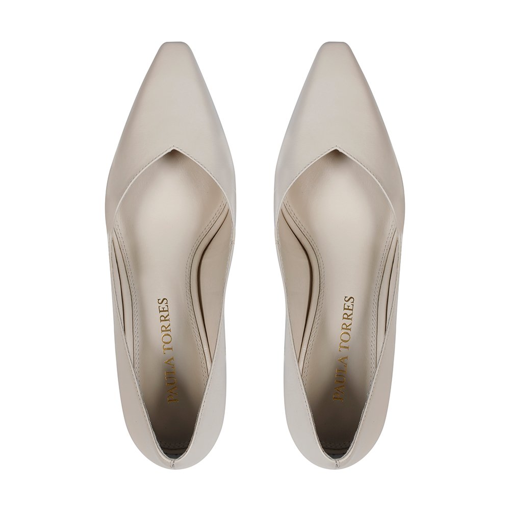 Scarpin Carmela Baunilha - Imagem 5