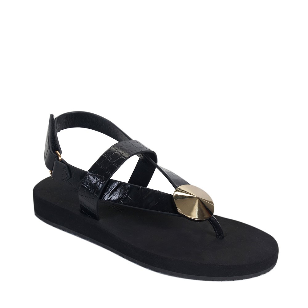 Rasteira Carmela Preto - Imagem 2