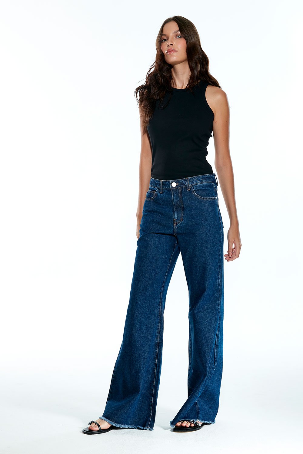 Calça Taylor Jeans Escuro - Imagem 2