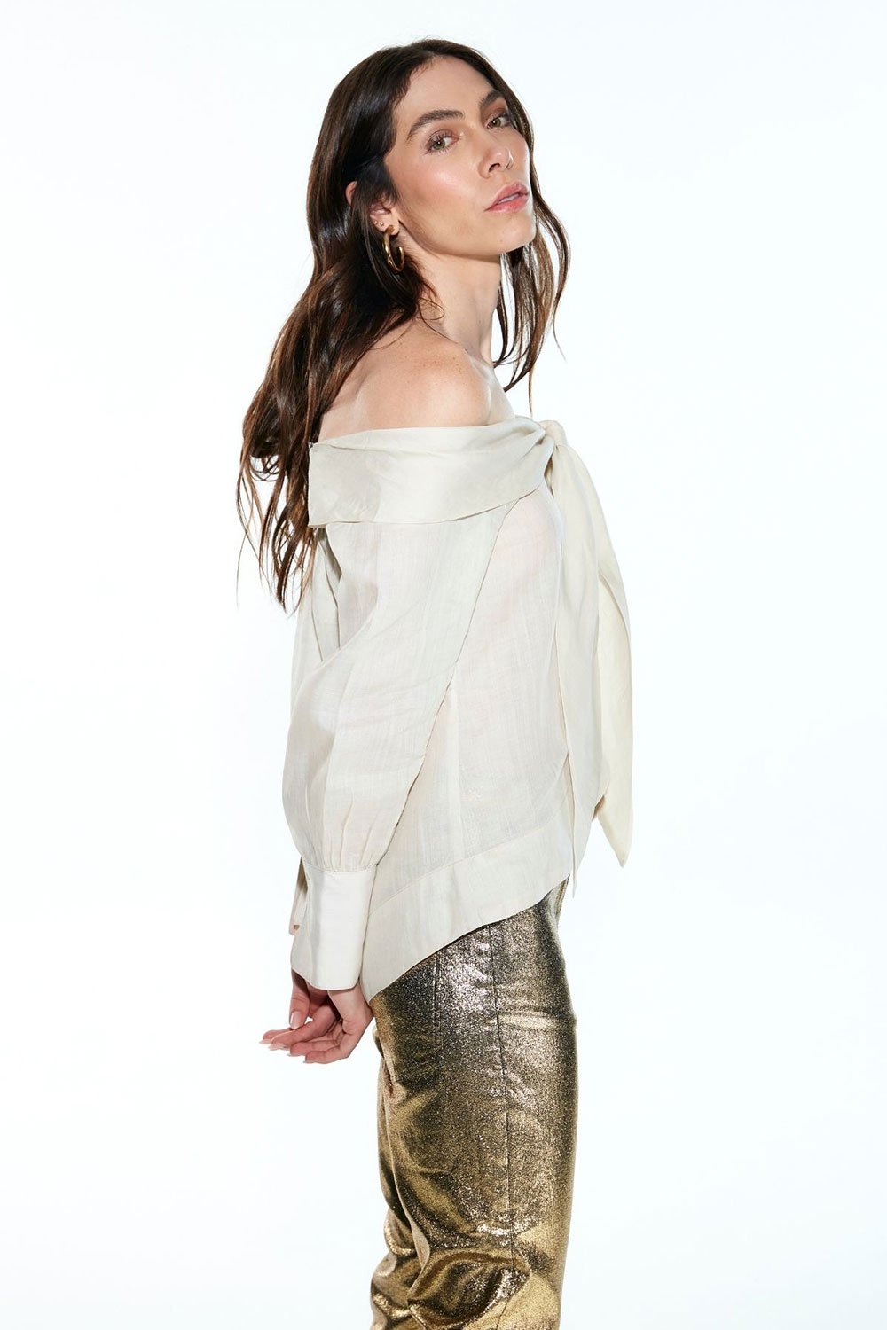 Camisa Gisele Bege - Imagem 3