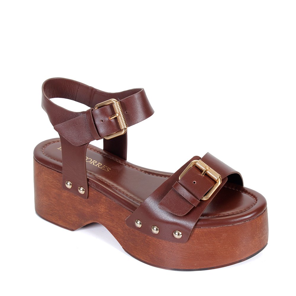 Flatform Filipa Chocolate - Imagem 2