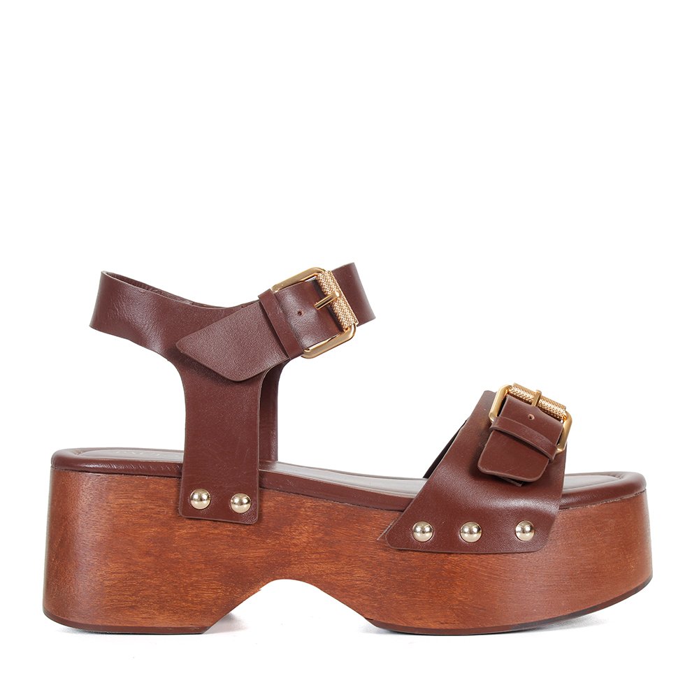 Flatform Filipa Chocolate - Imagem 3