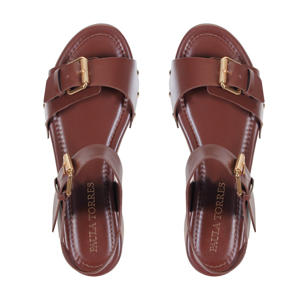Flatform Filipa Chocolate - Imagem 5