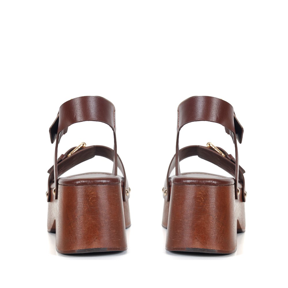 Flatform Filipa Chocolate - Imagem 6